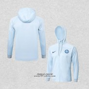 Giacca con Cappuccio Inter 2023-2024 Blu