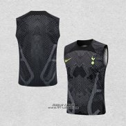 Maglia Allenamento Tottenham Hotspur Senza Maniche 2022-2023 Nero