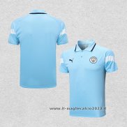 Maglia Polo Manchester City 2022-2023 Blu