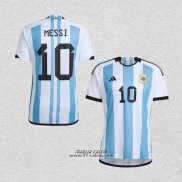 Prima Maglia Argentina Giocatore Messi 2022