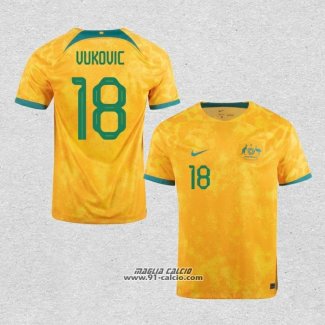 Prima Maglia Australia Giocatore Vukovic 2022