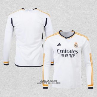 Prima Maglia Real Madrid Manica Lunga 2023-2024