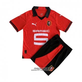 Prima Maglia Stade Rennais Bambino 2023-2024