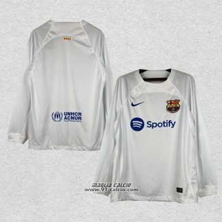 Seconda Maglia Barcellona Manica Lunga 2023-2024