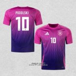 Seconda Maglia Germania Giocatore Podolski 2024