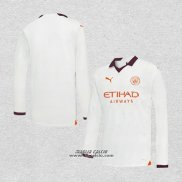 Seconda Maglia Manchester City Manica Lunga 2023-2024