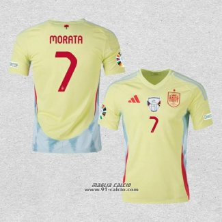 Seconda Maglia Spagna Giocatore Morata 2024