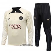 Tuta da Track Felpa Paris Saint-Germain 2023-2024 Giallo