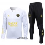 Tuta da Track Felpa Paris Saint-Germain Jordan 2023-2024 Bianco