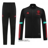 Tuta da Track Giacca Manchester United Bambino 2023-2024 Nero