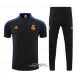 Conjunto Polo Real Madrid 2022-2023 Nero e Blu