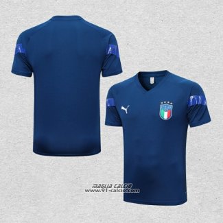 Maglia Allenamento Italia 2022-2023 Blu