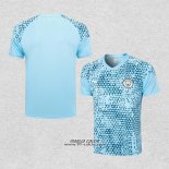 Maglia Allenamento Manchester City 2023-2024 Blu