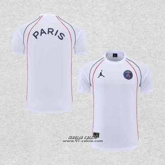 Maglia Allenamento Paris Saint-Germain Jordan 2022-2023 Bianco