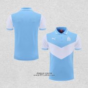 Maglia Polo Olympique Marsiglia 2022-2023 Blu e Bianco