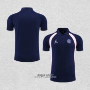 Maglia Polo Paris Saint-Germain Jordan 2022-2023 Blu Navy