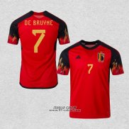 Prima Maglia Belgio Giocatore De Bruyne 2022