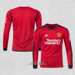 Prima Maglia Manchester United Manica Lunga 2023-2024