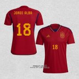 Prima Maglia Spagna Giocatore Jordi Alba 2022
