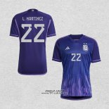 Seconda Maglia Argentina Giocatore L.Martinez 2022