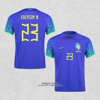 Seconda Maglia Brasile Giocatore Ederson M. 2022