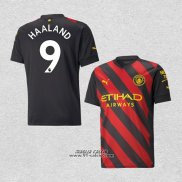 Seconda Maglia Manchester City Giocatore Haaland 2022-2023