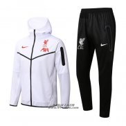 Tuta con Cappuccio Liverpool 2022-2023 Bianco