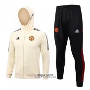 Tuta con Cappuccio Manchester United 2023-2024 Giallo