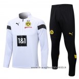Tuta da Track Felpa Borussia Dortmund 2022-2023 Bianco