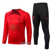 Tuta da Track Felpa Liverpool 2022-2023 Rosso