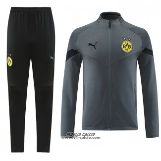 Tuta da Track Giacca Borussia Dortmund 2022-2023 Grigio