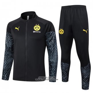 Tuta da Track Giacca Borussia Dortmund 2023-2024 Nero