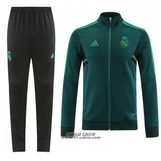 Tuta da Track Giacca Real Madrid 2022-2023 Verde