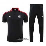 Conjunto Polo Manchester United 2022-2023 Nero e Rosso