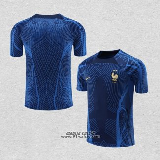 Maglia Allenamento Francia 2022-2023 Blu Scuro