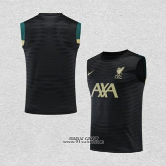 Maglia Allenamento Liverpool Senza Maniche 2022-2023 Nero