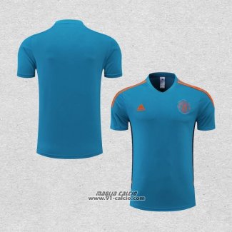 Maglia Allenamento Manchester United 2022-2023 Blu