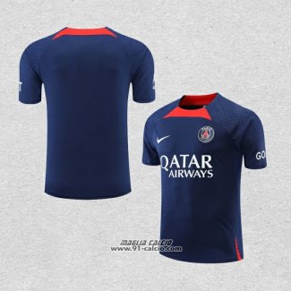 Maglia Allenamento Paris Saint-Germain 2022-2023 Blu Scuro