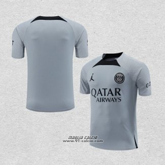 Maglia Allenamento Paris Saint-Germain Jordan 2022-2023 Grigio