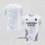 Maglia Allenamento Real Madrid Dragon 2024-2025 Bianco