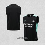 Maglia Allenamento Real Madrid Senza Maniche 2022-2023 Nero