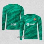 Maglia Barcellona Portiere Manica Lunga 2023-2024 Verde