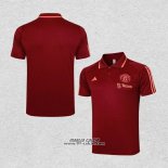 Maglia Polo Manchester United 2023-2024 Rosso