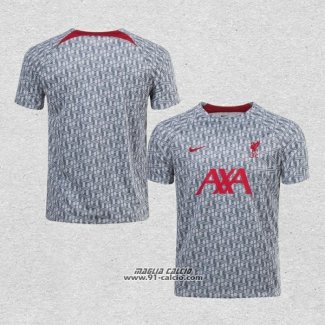 Maglia Prematch Liverpool 2022 Grigio Scuro