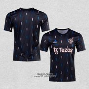 Maglia Prematch Manchester United 2022 Nero