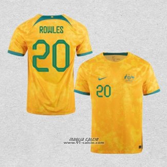 Prima Maglia Australia Giocatore Rowles 2022