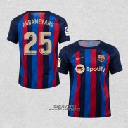 Prima Maglia Barcellona Giocatore Aubameyang 2022-2023