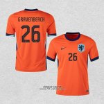 Prima Maglia Paesi Bassi Giocatore Gravenberch 2024