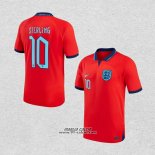 Seconda Maglia Inghilterra Giocatore Sterling 2022