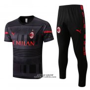 Tuta da Track Milan Manica Corta 2022-2023 Grigio